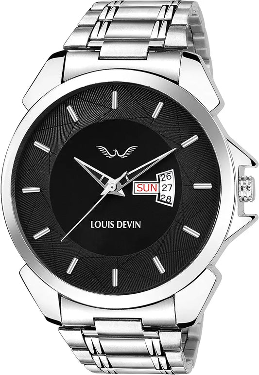 LOUIS DEVIN WT005 Stainless Steel Chain Analog Wrist Watch for Men